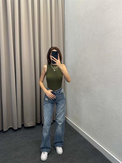 Gems Halter Yaka Haki Atlet