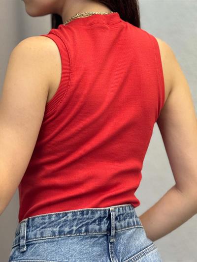 Gems Halter Yaka Kırmızı Atlet