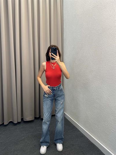 Gems Halter Yaka Kırmızı Atlet