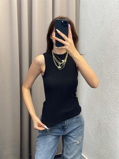 Gems Halter Yaka Siyah Atlet