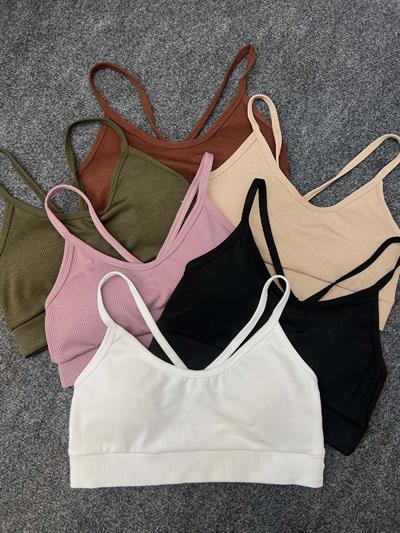 Hola Siyah Fitilli Crop