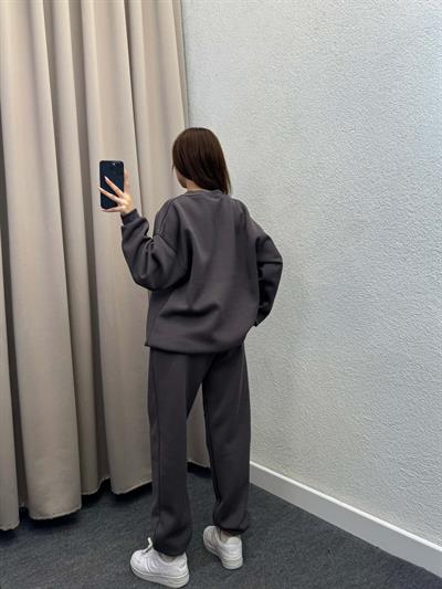 Hola Üç İplik Şardonlu Füme Eşofman Takım