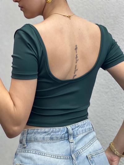 Horea Kare Yaka Zümrüt Crop