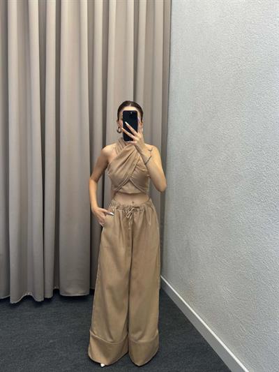 Khuit Bej Keten Crop Takım