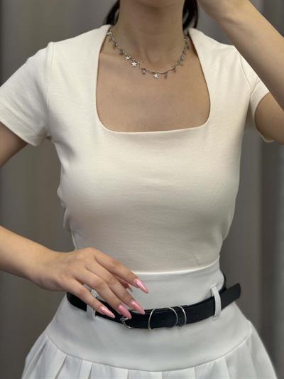 Kneph Kare Yaka Krem Crop