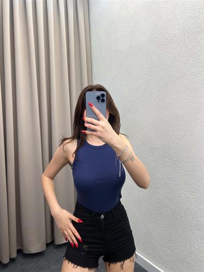 Lanka Halter Yaka Lacivert Atlet