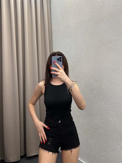 Lanka Halter Yaka Siyah Atlet