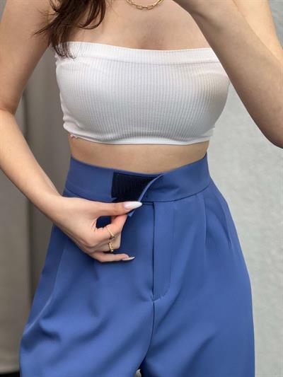 Las Vegas Cırt Kapamalı İndigo Palazzo Pantolon