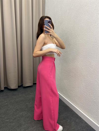 Las Vegas Cırt Kapamalı Pembe Palazzo Pantolon