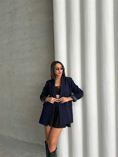 LEOPAR ASTARLI BLAZER CEKET