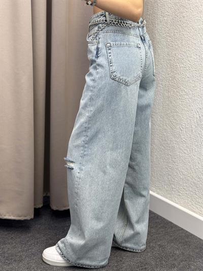 Light Blue Wide Leg Jean
