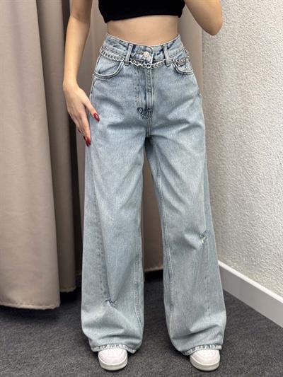 Light Blue Wide Leg Jean