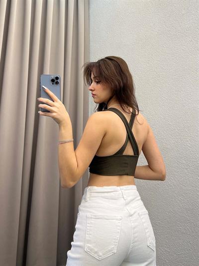 Liva Haki Fitilli Crop