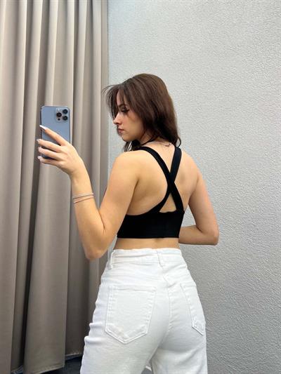 Liva Siyah Fitilli Crop