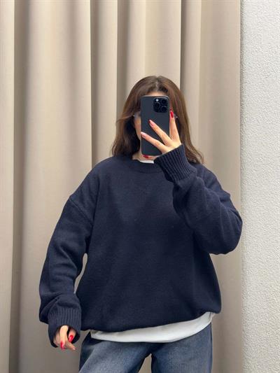 Massimo Dutti Lacivert Kazak