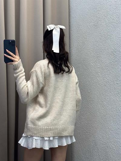 Massimo Dutti Model Krem Kazak