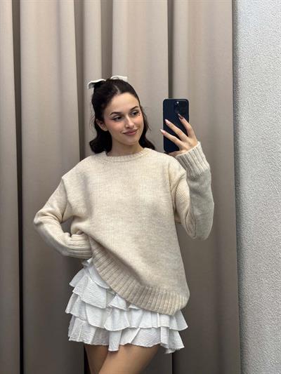 Massimo Dutti Model Krem Kazak