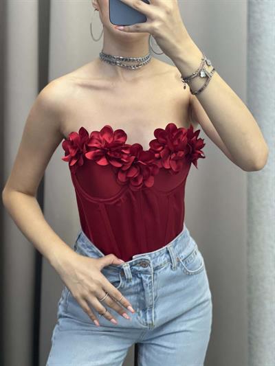 Medusa Bordo Korse Bustiyer