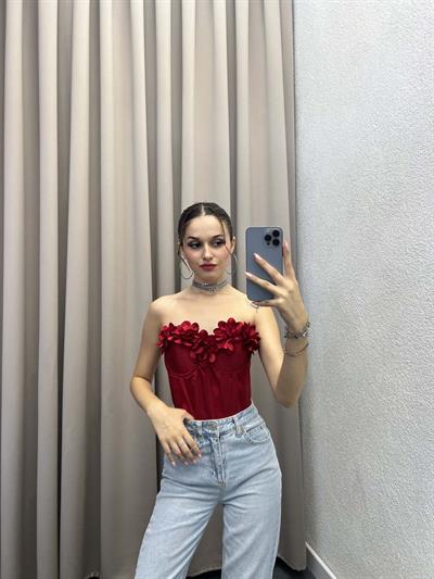 Medusa Bordo Korse Bustiyer