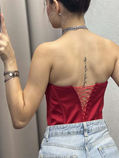 Medusa Bordo Korse Bustiyer