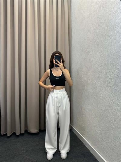 Miuv Miuv Siyah Crop