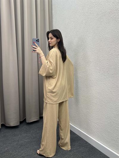 Mosto Taş Gofre Kimono Takım