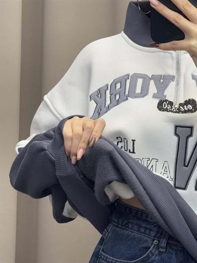 New York Füme Basic Sweatshirt