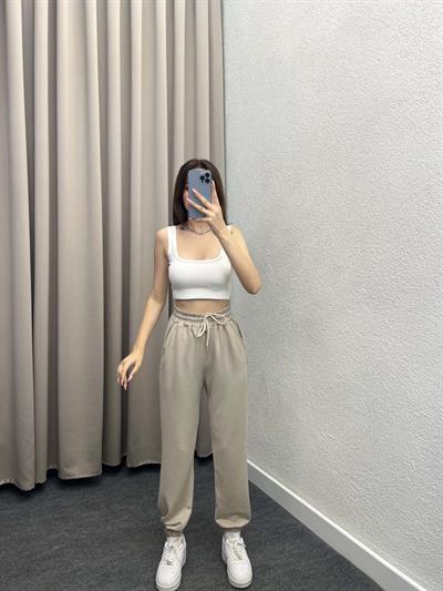 Oys Bej Modal Eşofman Altı Jogger