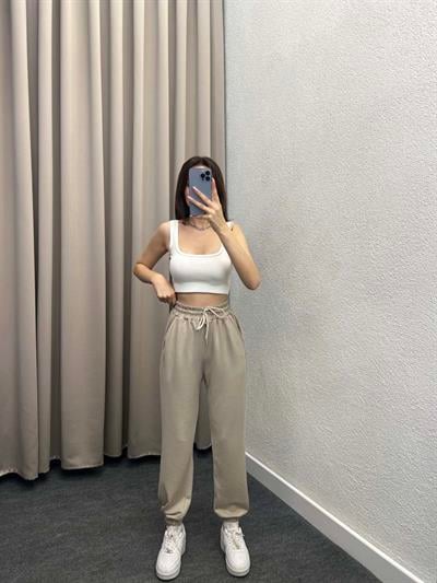 Oys Bej Modal Eşofman Altı Jogger