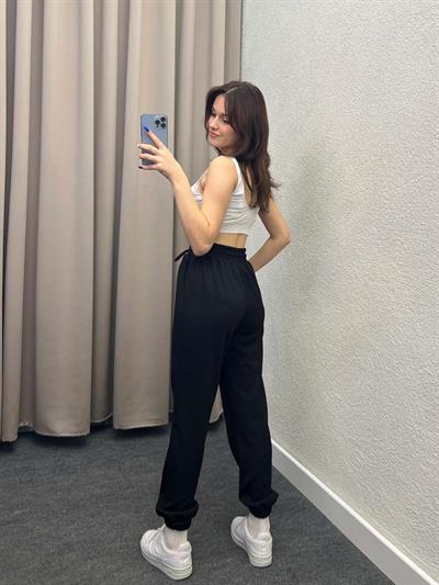 Oys Siyah Modal Eşofman Altı Jogger