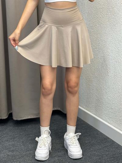 Oysh Krem Şort Etek