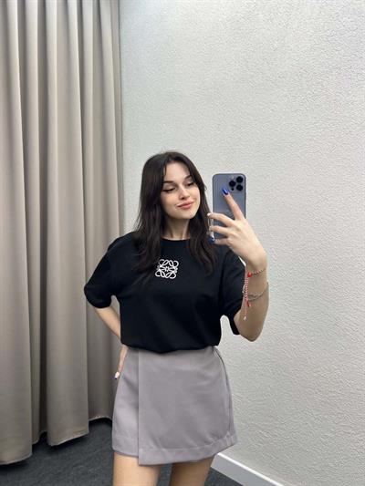 Dem Siyah Oversize Tshirt