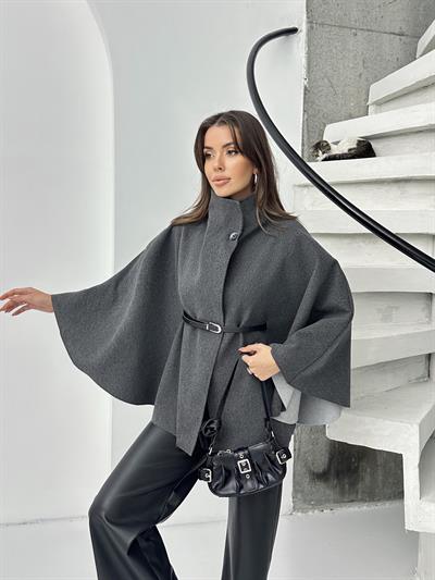 PREMİUM KALİTE İTHAL KAŞE PANÇO FÜME