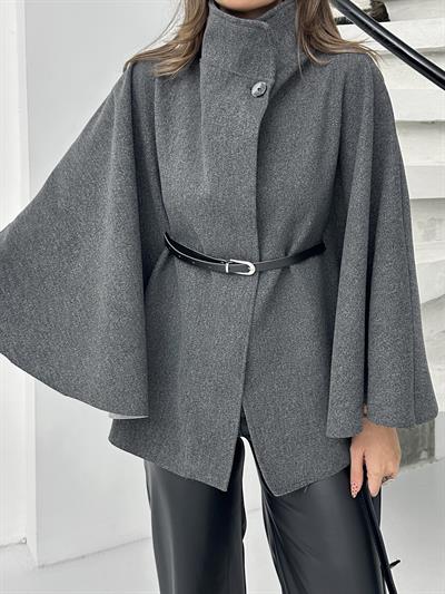 PREMİUM KALİTE İTHAL KAŞE PANÇO FÜME