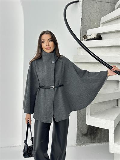 PREMİUM KALİTE İTHAL KAŞE PANÇO FÜME