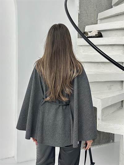 PREMİUM KALİTE İTHAL KAŞE PANÇO FÜME