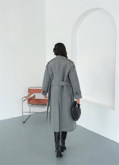 PREMİUM KALİTE OVERSİZE KALIP KAŞE KABAN GRİ