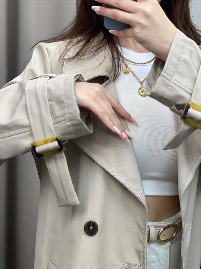 Primavera Bej Premium Trençkot