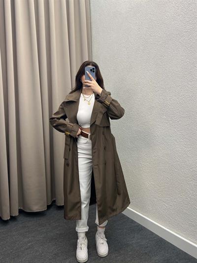 Primavera Kahve Premium Trençkot