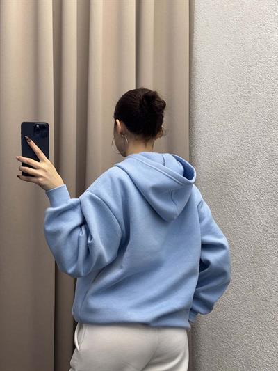 Pull Bear Bebe Mavi Kapşonlu Sweatshirt