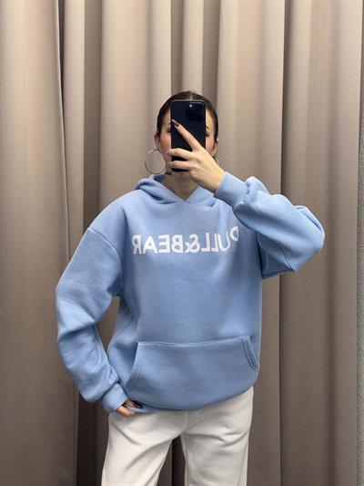 Pull Bear Bebe Mavi Kapşonlu Sweatshirt