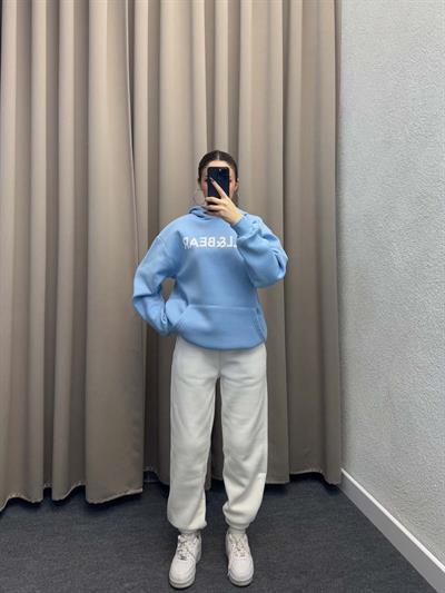 Pull Bear Bebe Mavi Kapşonlu Sweatshirt
