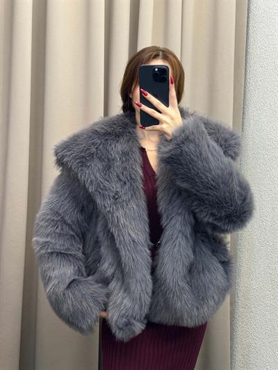 Foggia Şal Yaka Füme Kürk Ceket