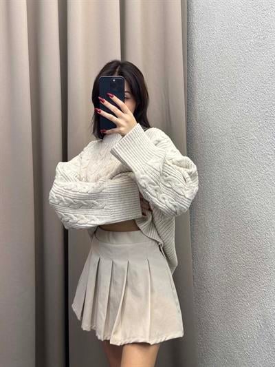 Ronda Bej Şort Etek