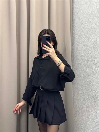 Ronda Siyah Şort Etek