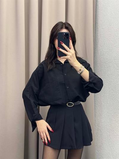 Ronda Siyah Şort Etek