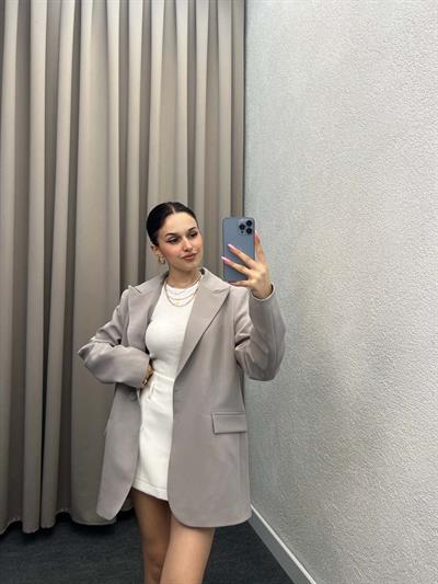 Rosto Gri Blazer Ceket