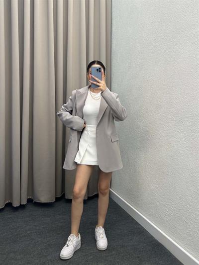 Rosto Gri Blazer Ceket