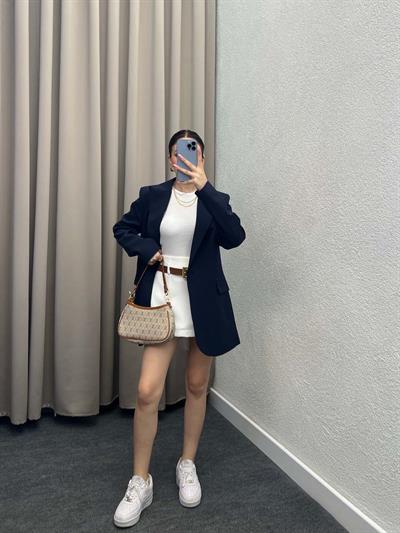 Rosto Lacivert Blazer Ceket