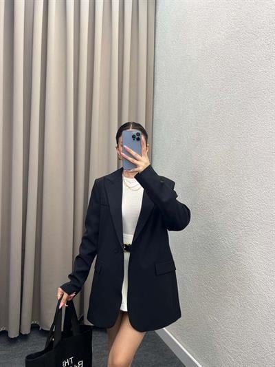 Rosto Siyah Blazer Ceket